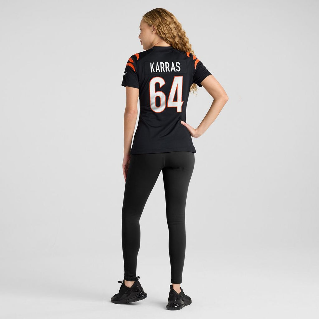Ted Karras Cincinnati Bengals Nike Women's Game Player Jersey - Black