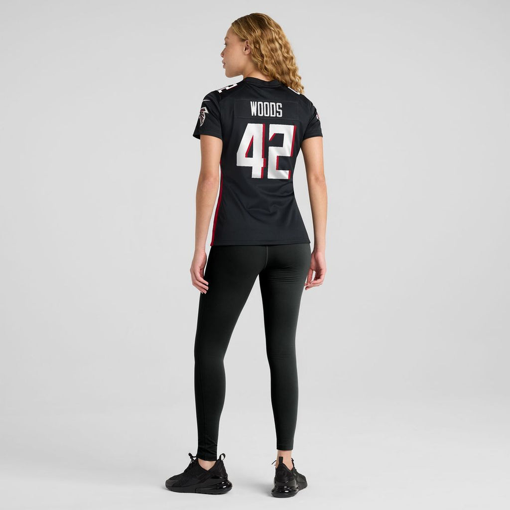 Josh Woods Atlanta Falcons Nike Women's Team Game Jersey -  Black