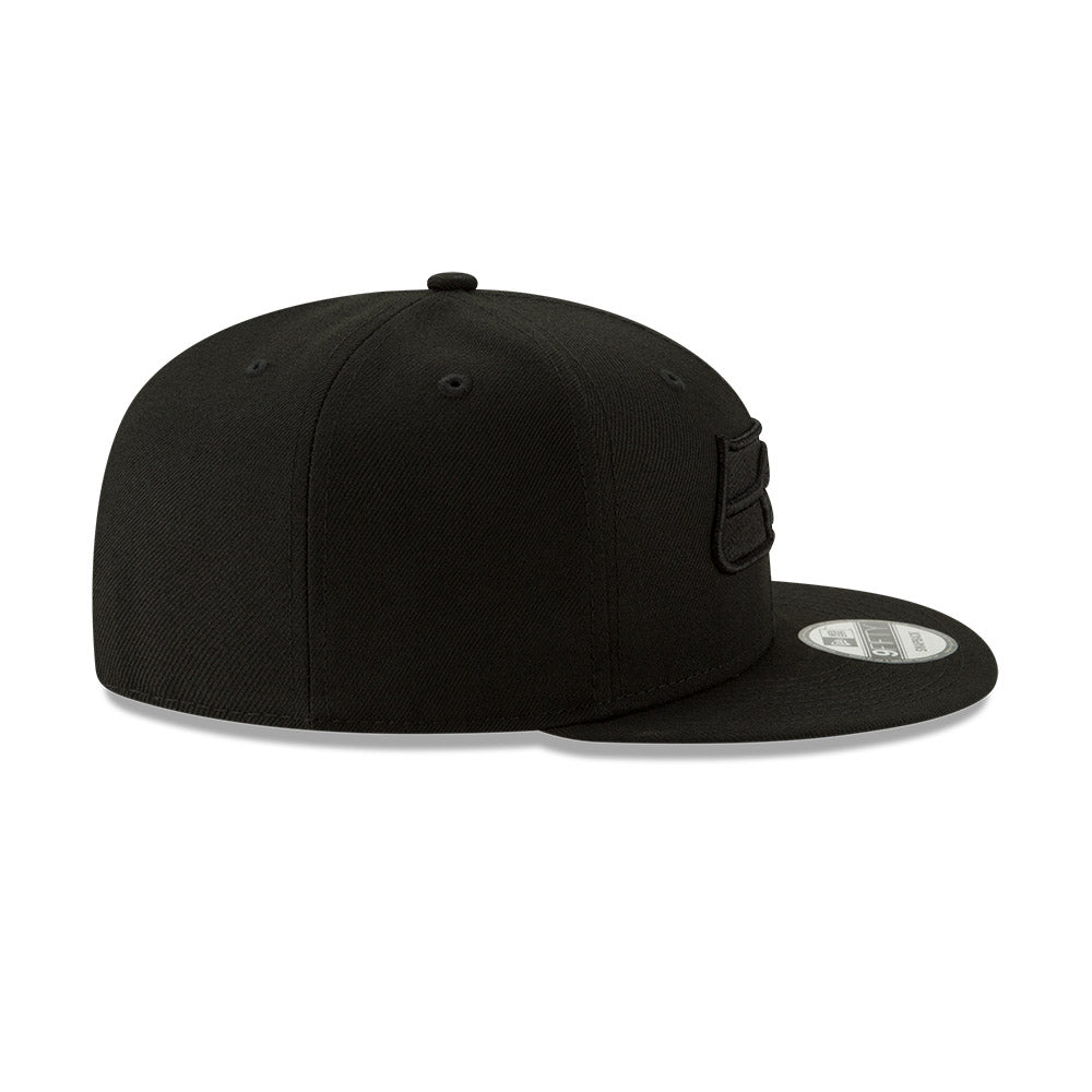 Seattle Seahawks New Era 9FIFTY Black Basic Tonal Snapback Hat
