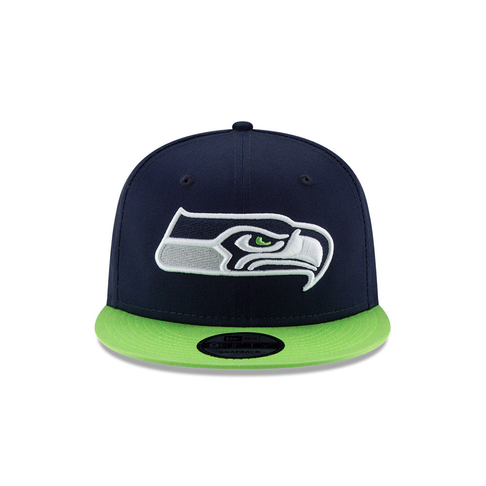 Seattle Seahawks New Era 9FIFTY Navy/Green Snapback Hat