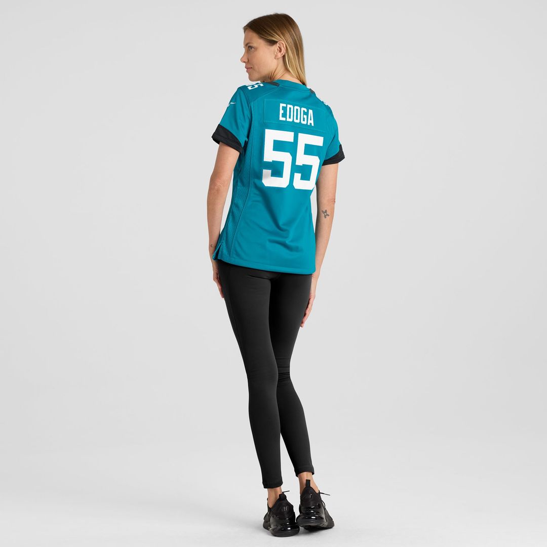 Chuma Edoga Jacksonville Jaguars Nike Women's Team Game Jersey -  Teal