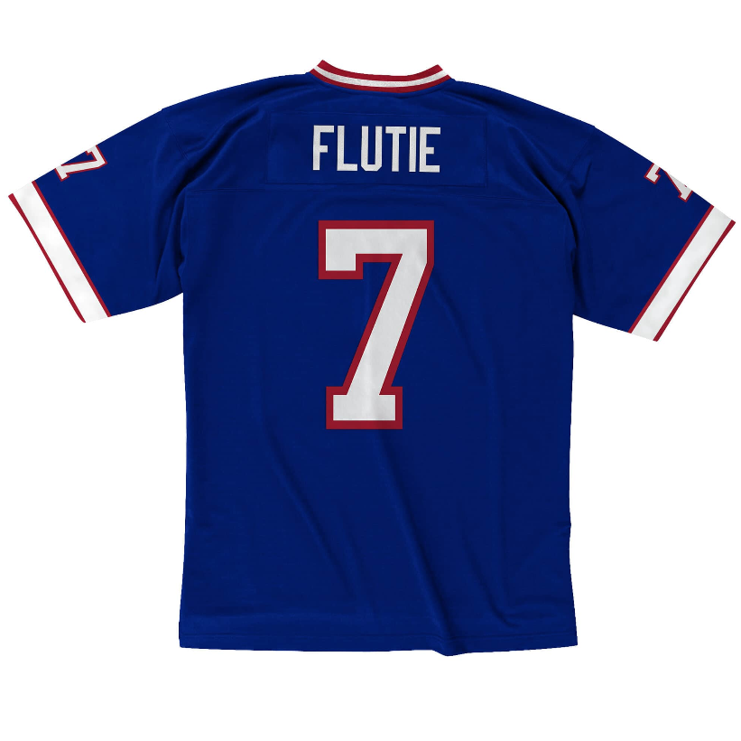 Mens Buffalo Bills Doug Flutie Mitchell & Ness Royal Blue Retired Player Vintage Replica Jersey
