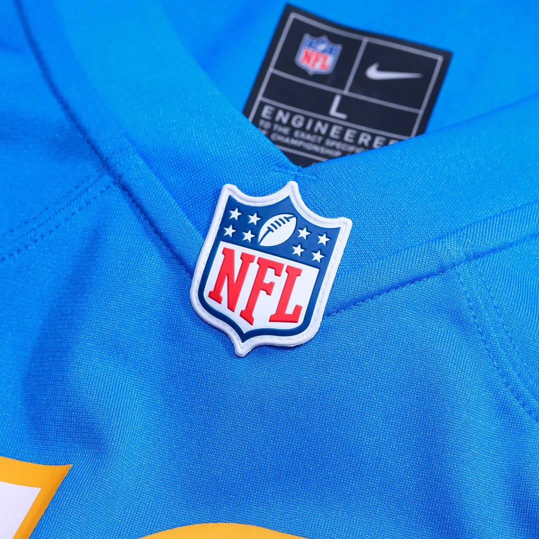 Kanai Mauga Los Angeles Chargers Nike Team Game Jersey -  Powder Blue