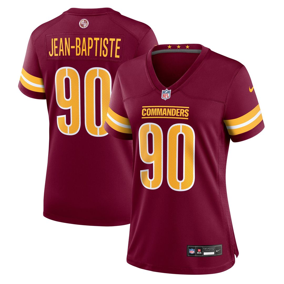 Javontae Jean-Baptiste Washington Commanders Nike Women's Team Game Jersey -  Burgundy