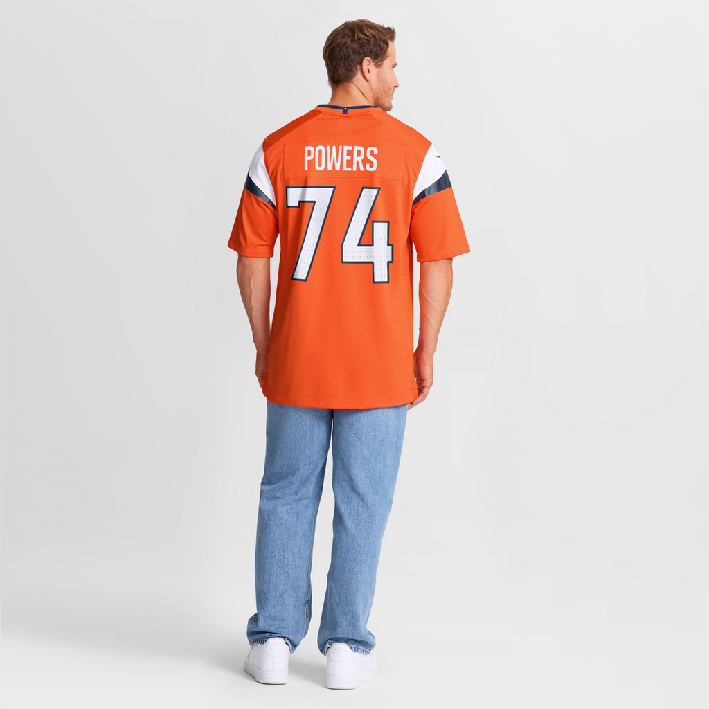 Ben Powers Denver Broncos Nike Team Game Jersey -  Orange