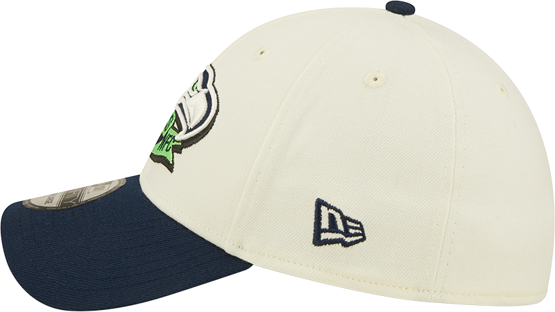 Men's Seattle Seahawks New Era Action Chrome/Navy 2022 Sideline 39THIRTY Flex Hat