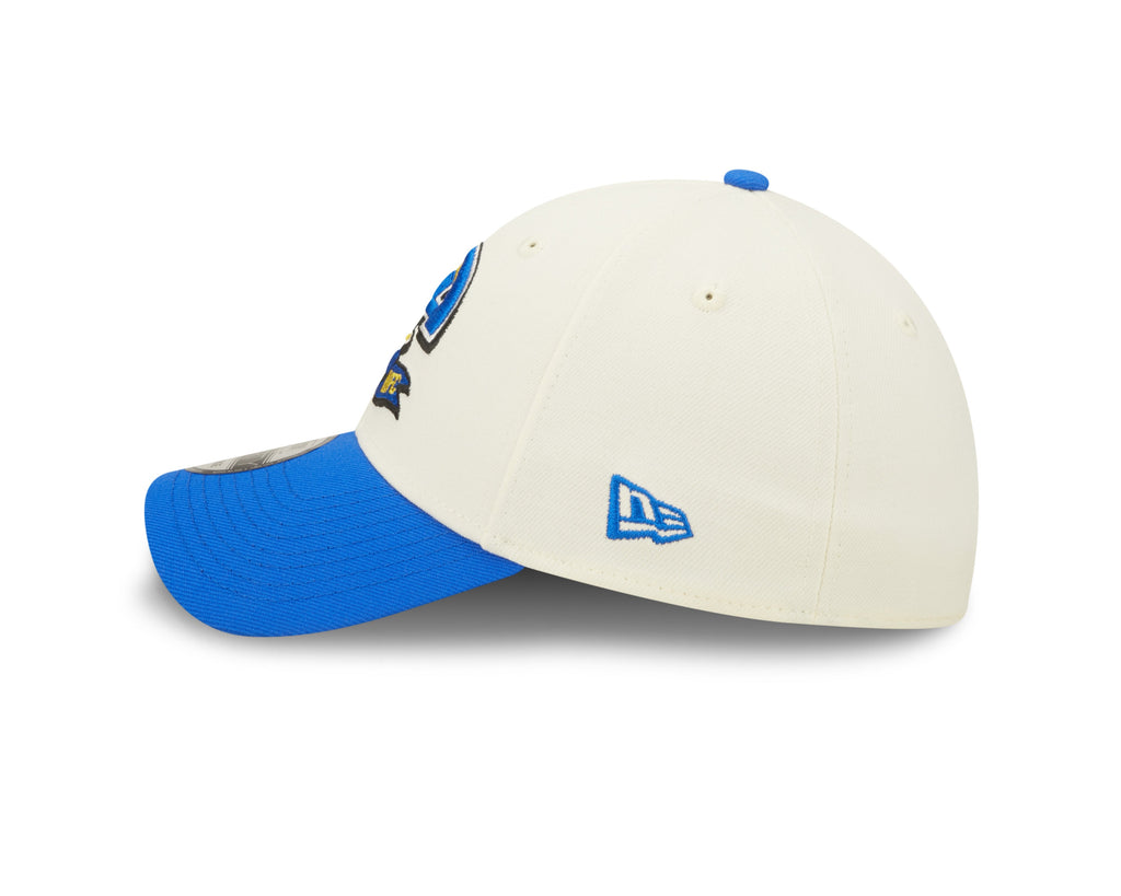 Men's Los Angeles Rams New Era Cream/Blue 2022 Sideline 39THIRTY Flex Hat