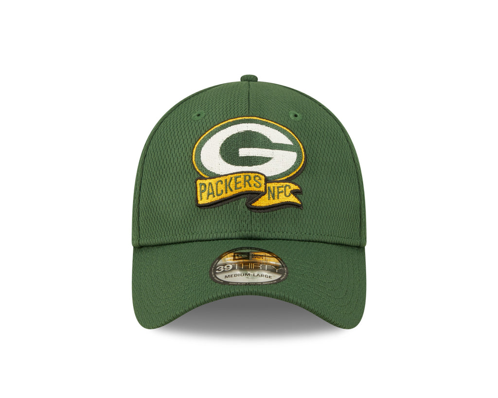 Men's Green Bay Packers New Era Green 2022 Sideline Coaches 39THIRTY Flex Hat