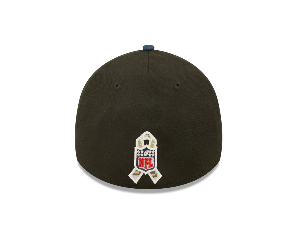 Men's New England Patriots New Era Black 2022 Salute to Service 39THIRTY Flex Hat