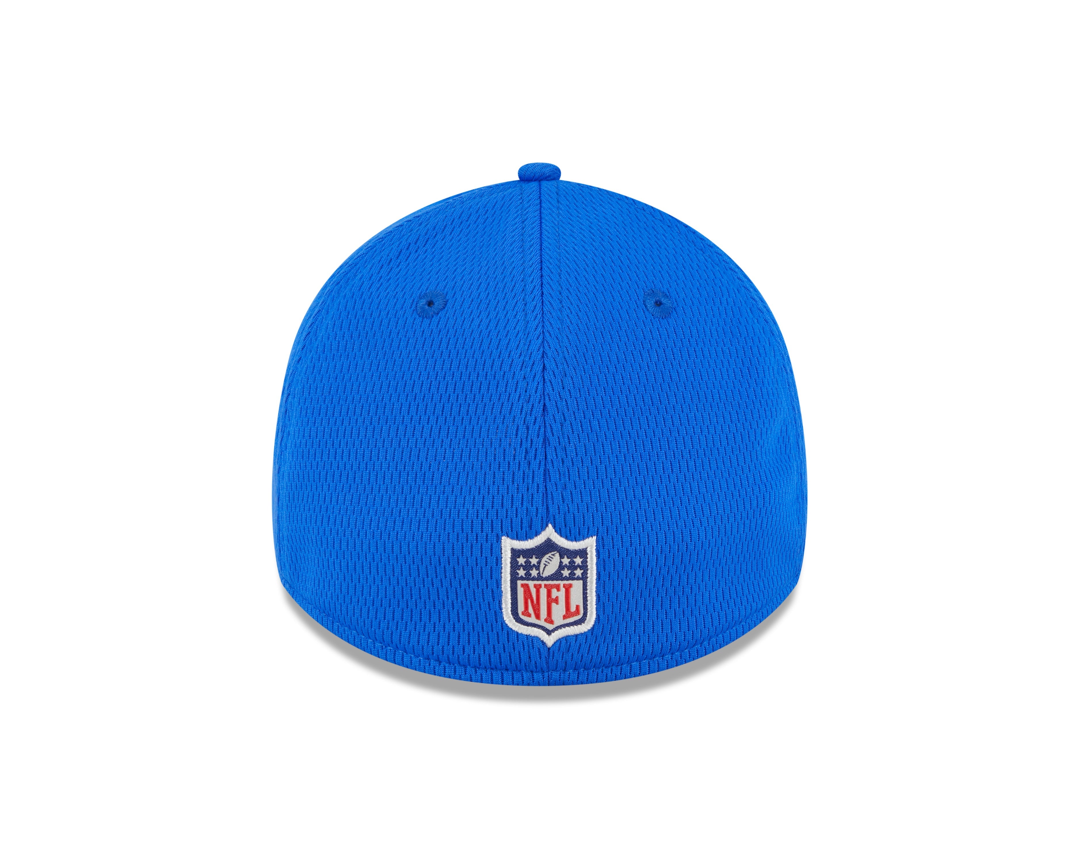 Men's Los Angeles Rams New Era NFL 2023 Training Camp Blue Primary Logo 39THIRTY Flex Fit Hat