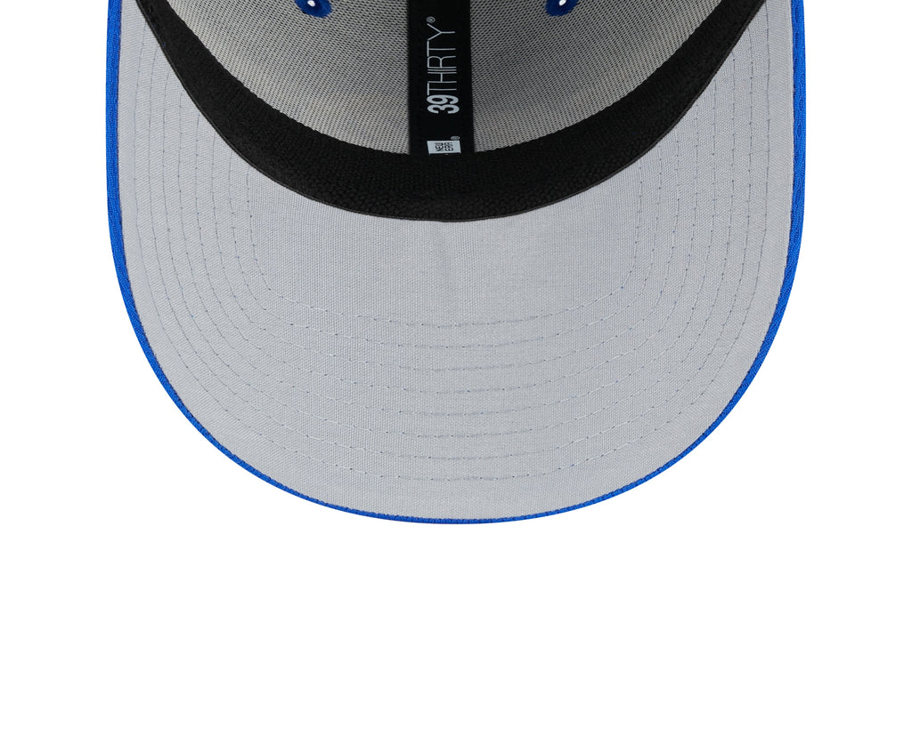 Men's Los Angeles Rams New Era NFL 2023 Training Camp Blue Primary Logo 39THIRTY Flex Fit Hat