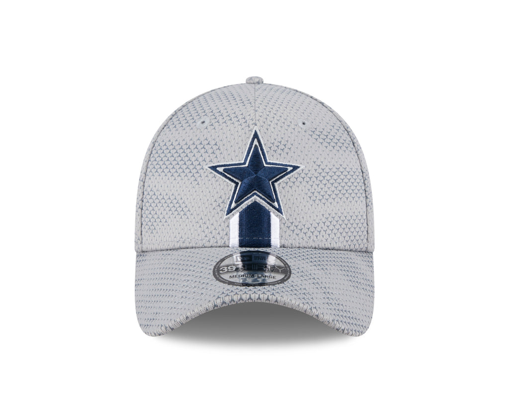 Men's Dallas Cowboys New Era 2024 Sideline Gray 39THIRTY Flex Hat