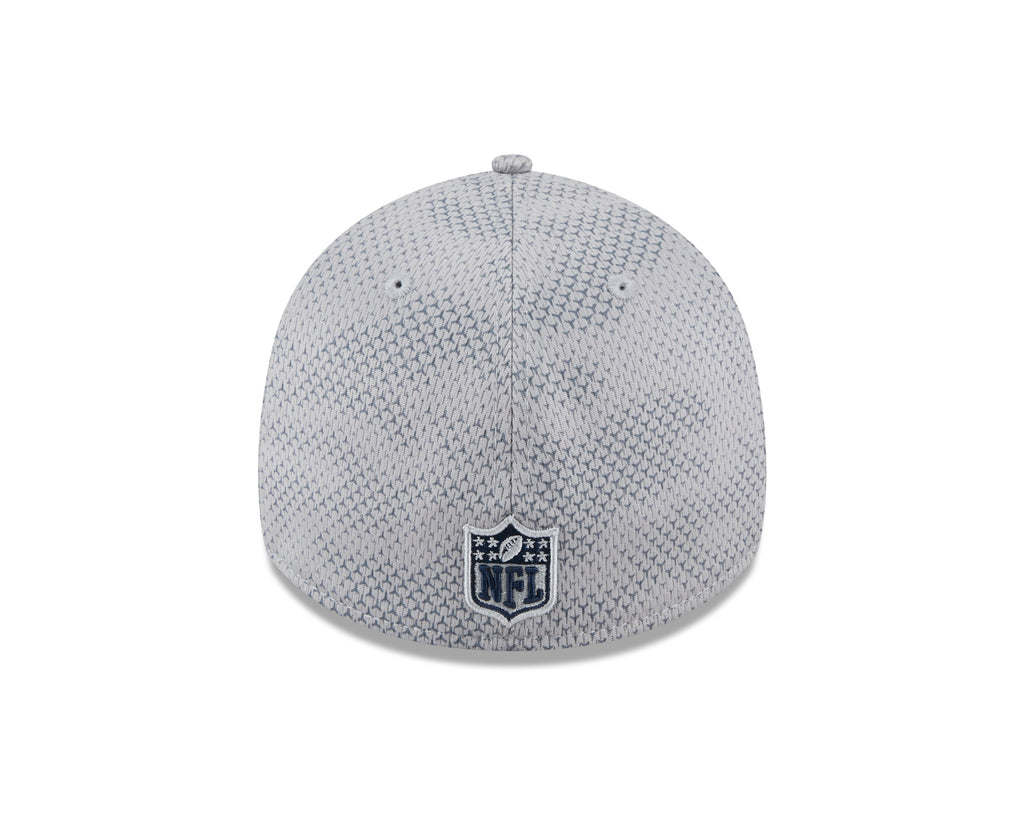 Men's Dallas Cowboys New Era 2024 Sideline Gray 39THIRTY Flex Hat