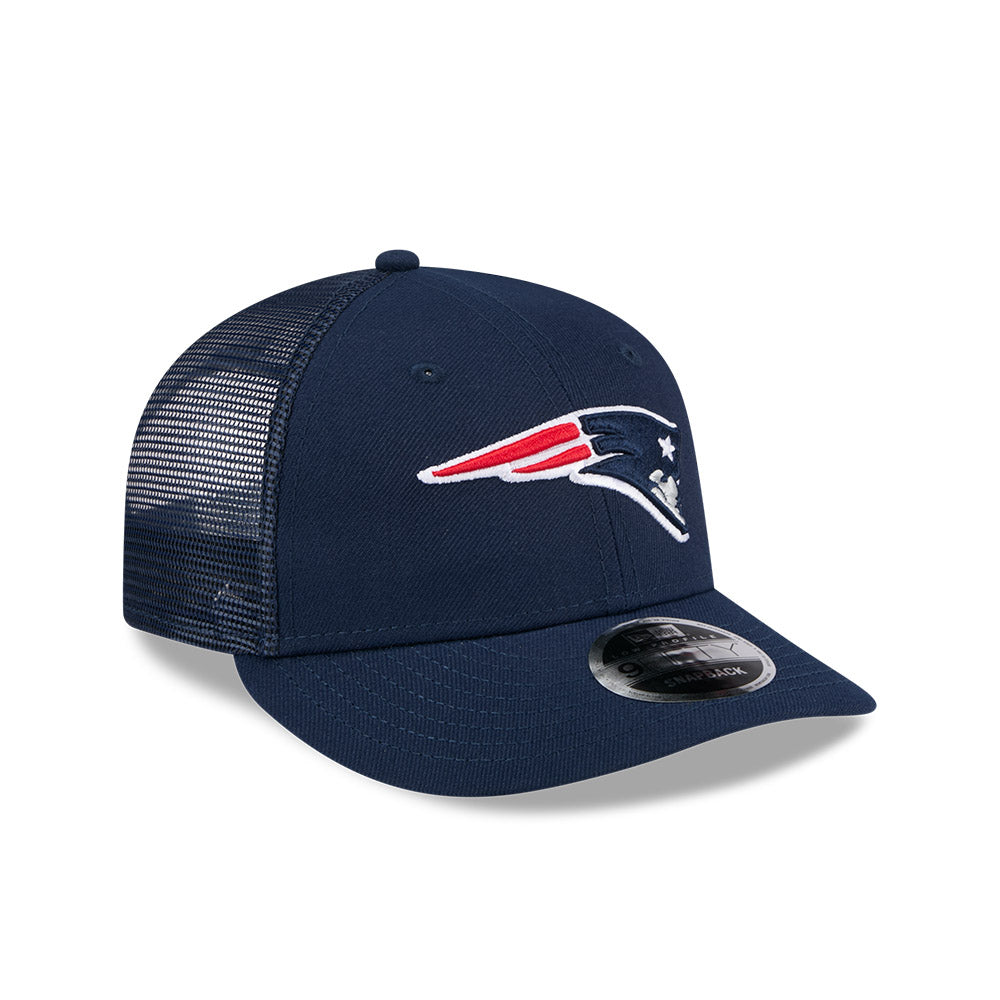 Men's New Era New England Patriots Navy Low Profile Trucker 9FIFTY Hat