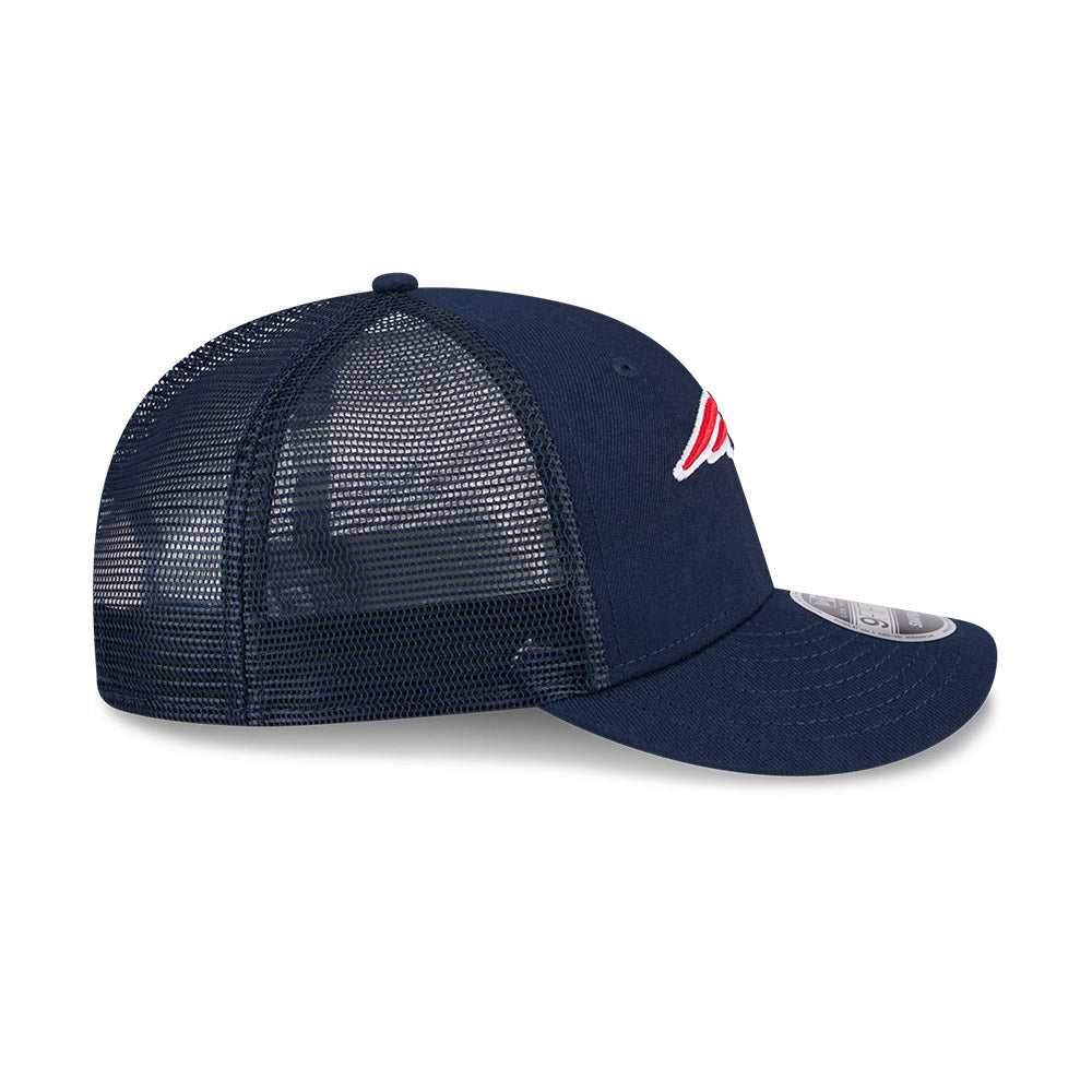 Men's New Era New England Patriots Navy Low Profile Trucker 9FIFTY Hat