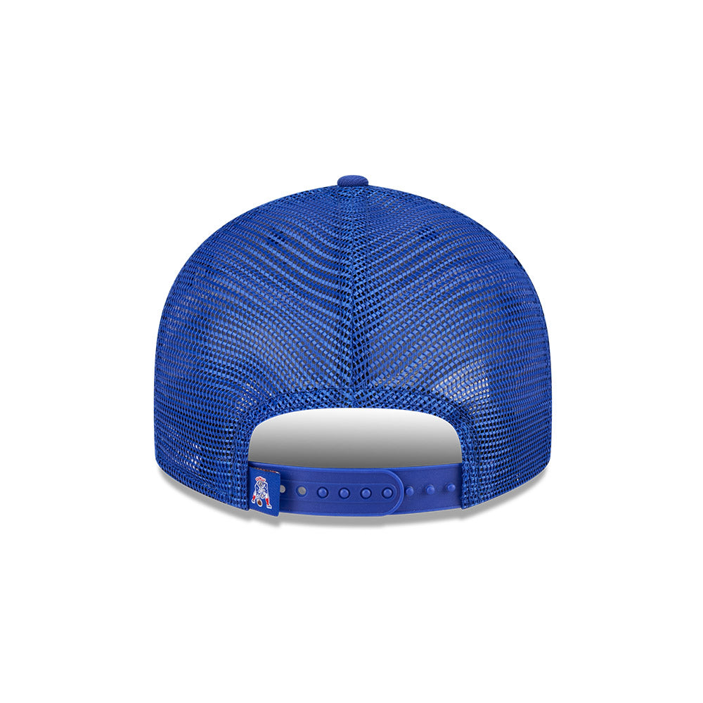 Men's New Era New England Patriots Retro Royal Low Profile Trucker 9FIFTY Hat