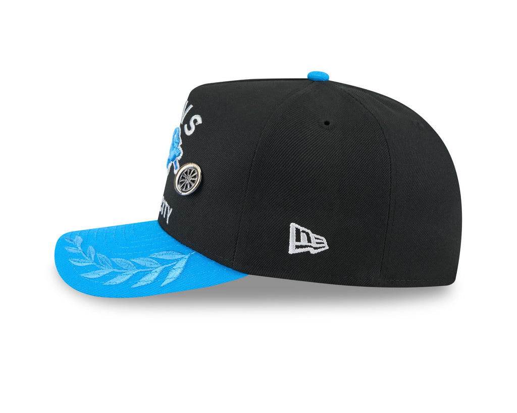 Men's Detroit Lions New Era Black 2025 On Stage NFL Draft A-Frame 59FIFTY Fitted Hat