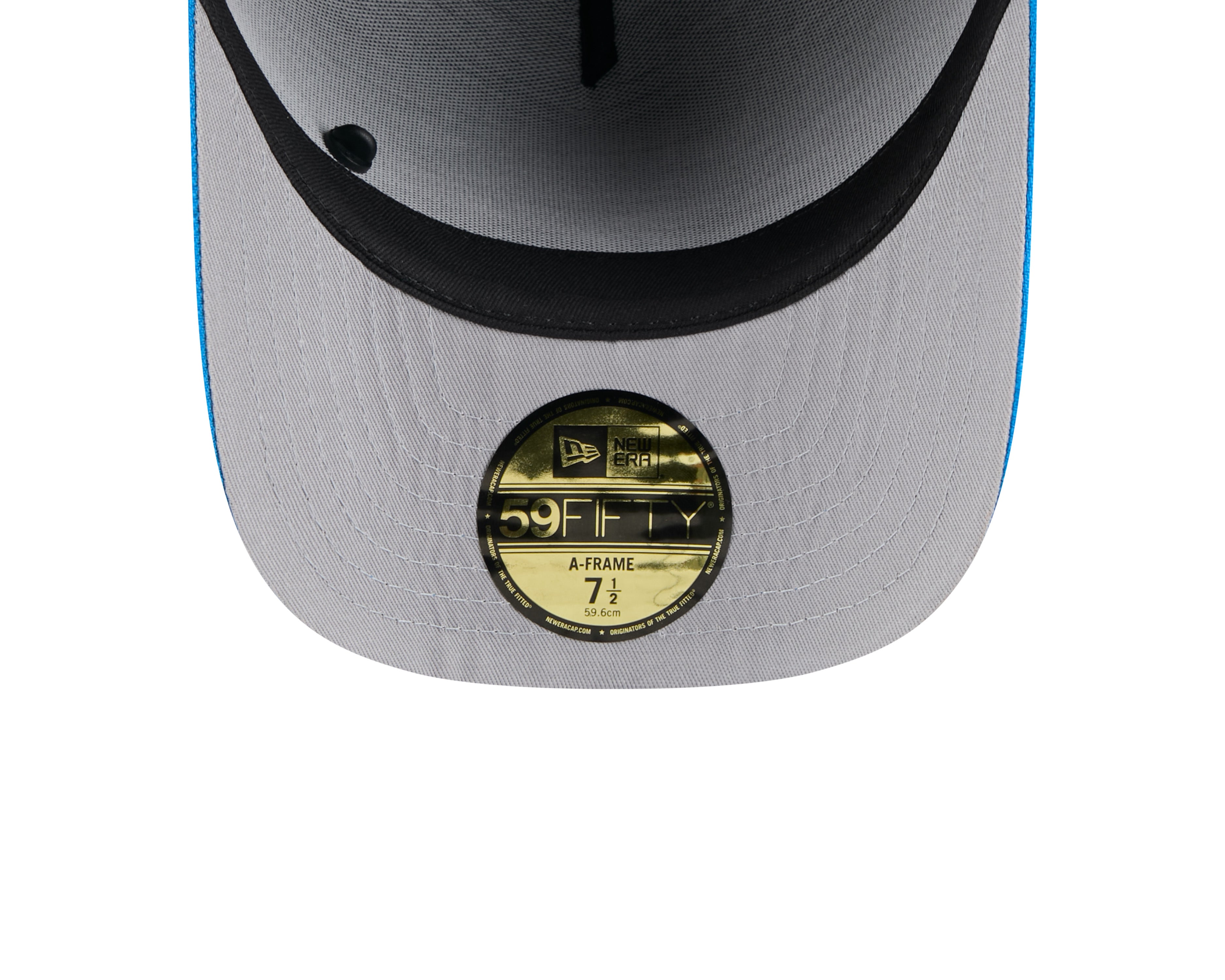 Men's Detroit Lions New Era Black 2025 On Stage NFL Draft A-Frame 59FIFTY Fitted Hat