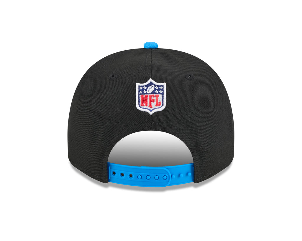 Men's Detroit Lions New Era 2025 NFL Draft Black A-Frame 9FIFTY Snapback Adjustable Hat