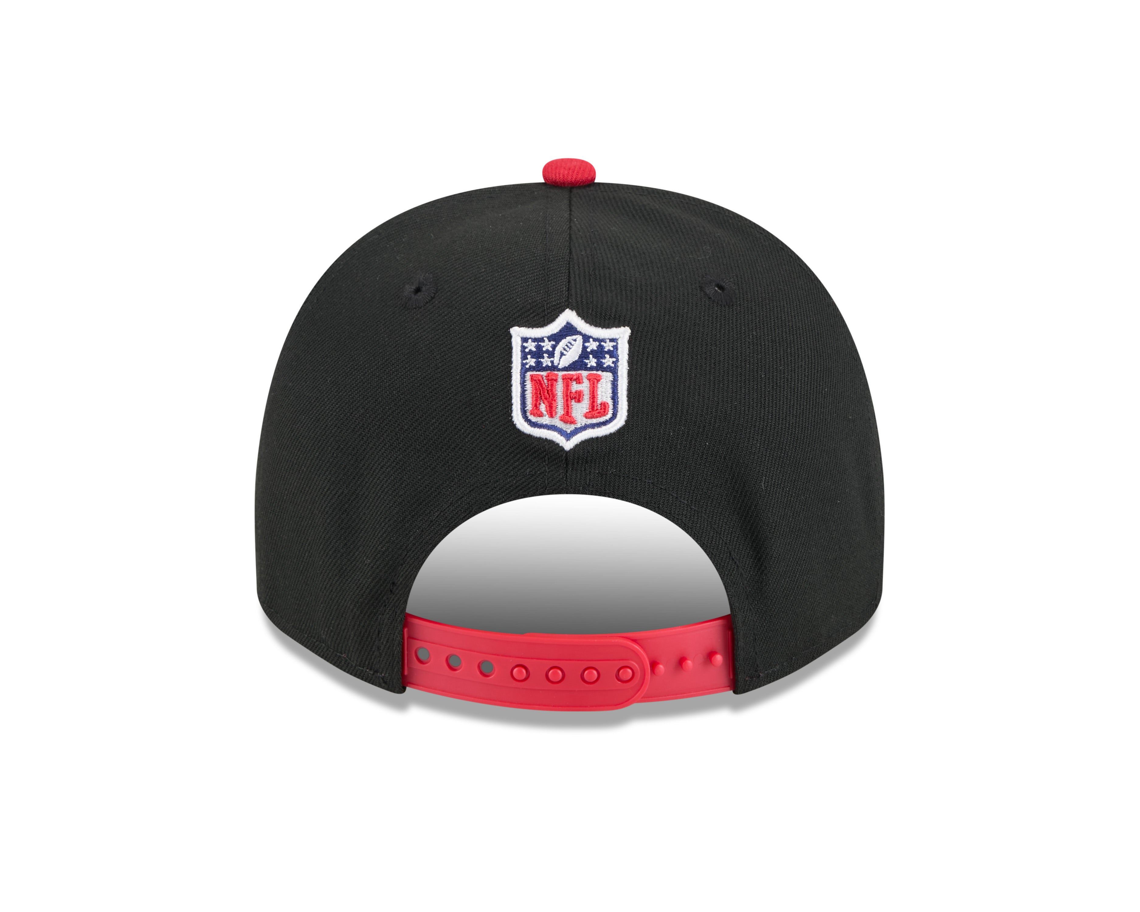 Men's San Francisco 49ers New Era 2025 NFL Draft Black A-Frame 9FIFTY Snapback Adjustable Hat