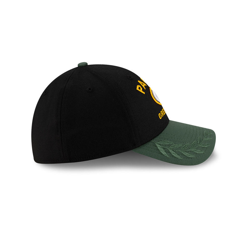 Men's Green Bay Packers New Era 2025 NFL Draft Black 39THIRTY Flex Fit Hat