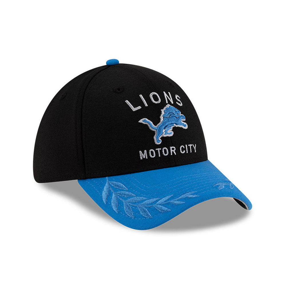 Men's Detroit Lions New Era 2025 NFL Draft Black 39THIRTY Flex Fit Hat