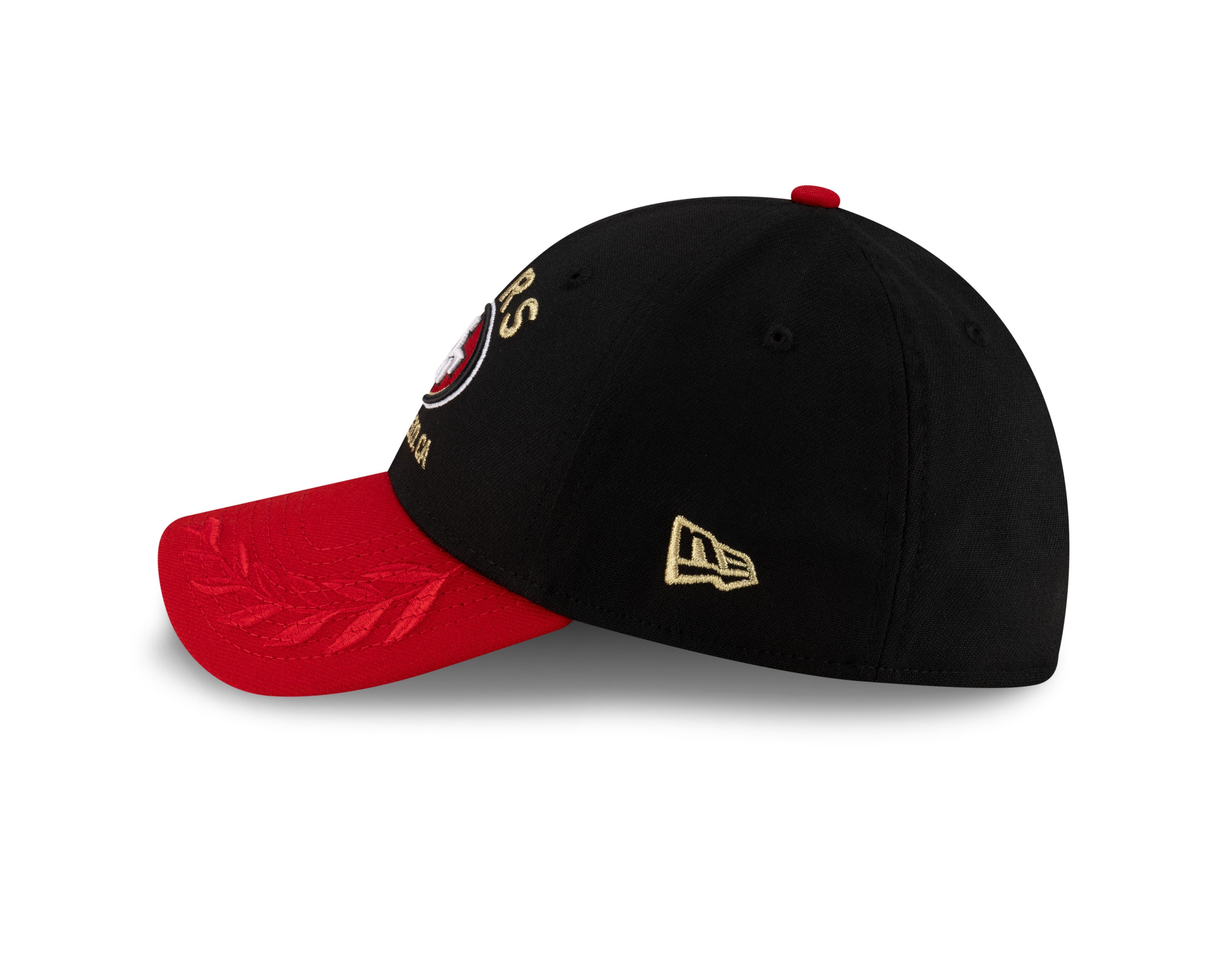 Men's San Francisco 49ers New Era 2025 NFL Draft Black 39THIRTY Flex Fit Hat