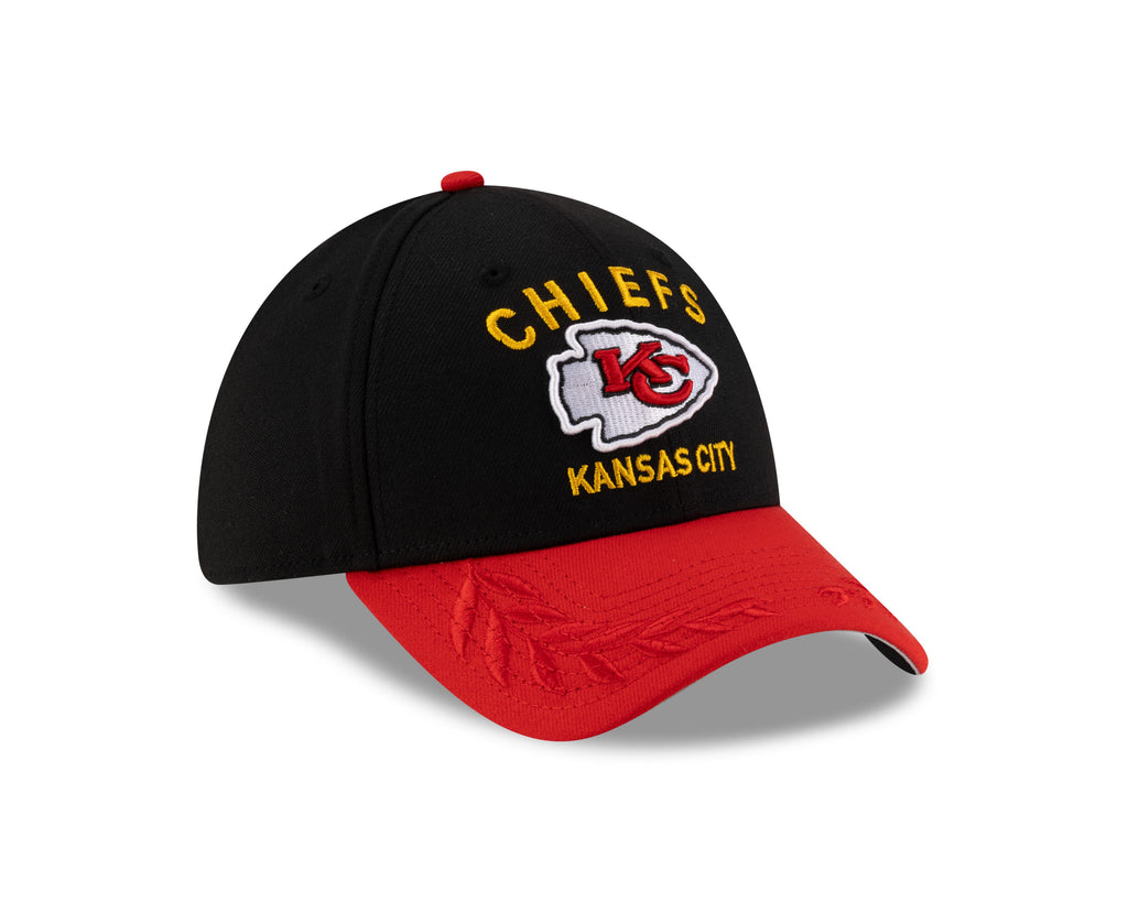 Men's Kansas City Chiefs New Era 2025 NFL Draft Black 39THIRTY Flex Fit Hat