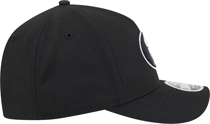 San Francisco 49ers New Era Black & White Primary 9FORTY A-Frame M-Crown Adjustable Hat