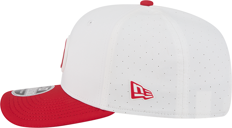 Men's San Francisco 49ers New Era White/Red 2025 NFL Training Camp 9SEVENTY Adjustable Hat