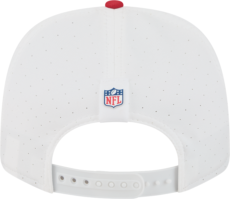 Men's San Francisco 49ers New Era White/Red 2025 NFL Training Camp 9SEVENTY Adjustable Hat