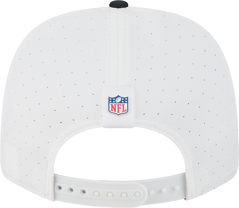 Men's Houston Texans New Era White/Navy 2025 NFL Training Camp 9SEVENTY Adjustable Hat