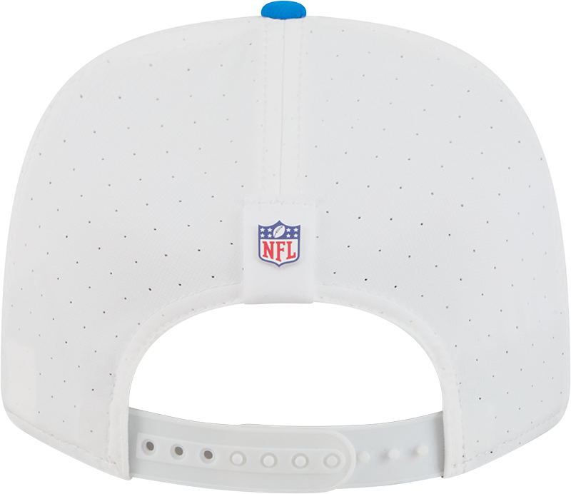 Men's Detroit Lions New Era White/Blue 2025 NFL Training Camp 9SEVENTY Adjustable Hat