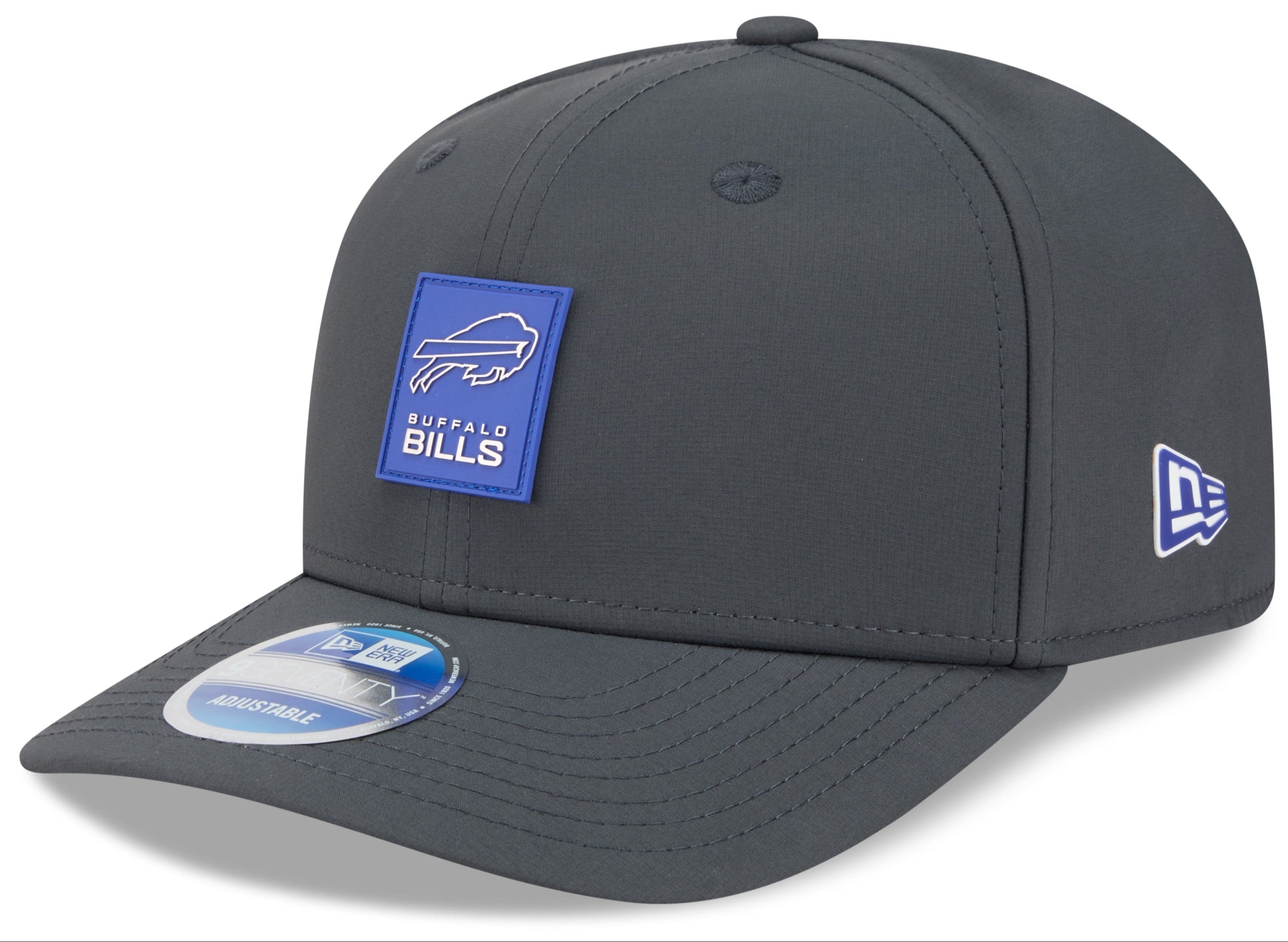 Men's Buffalo Bills New Era Graphite 2025 Sideline 9SEVENTY Cold Adjustable Hat