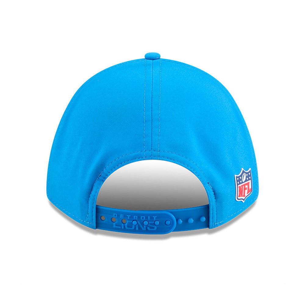 Men's Detroit Lions New Era Blue 2025 NFL Primary Logo Sideline Heat 9FORTY M-Crown Adjustable Hat