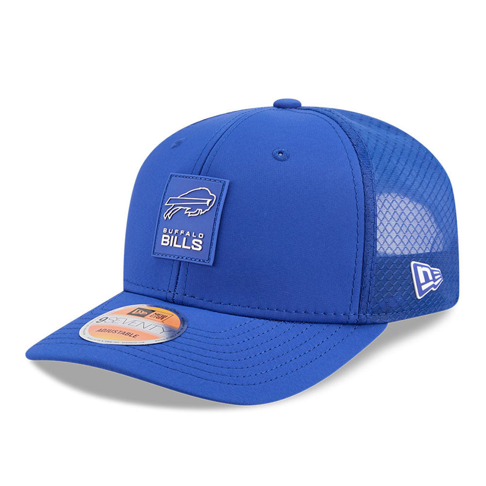 Men's Buffalo Bills New Era Blue 2025 NFL Sideline Heat 9SEVENTY Adjustable Hat