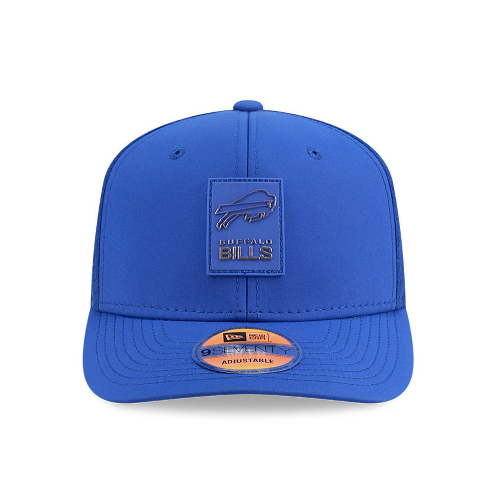 Men's Buffalo Bills New Era Blue 2025 NFL Sideline Heat 9SEVENTY Adjustable Hat