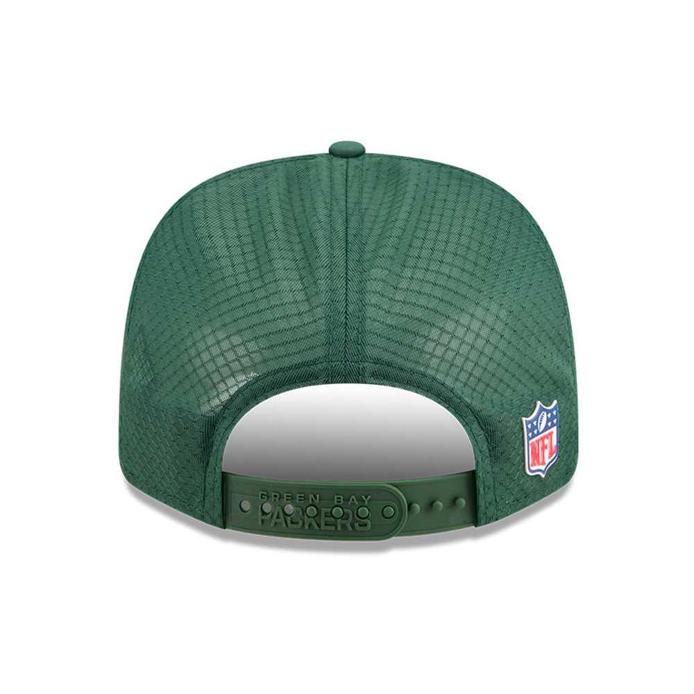 Men's Green Bay Packers New Era Green 2025 NFL Sideline Heat 9SEVENTY Adjustable Hat