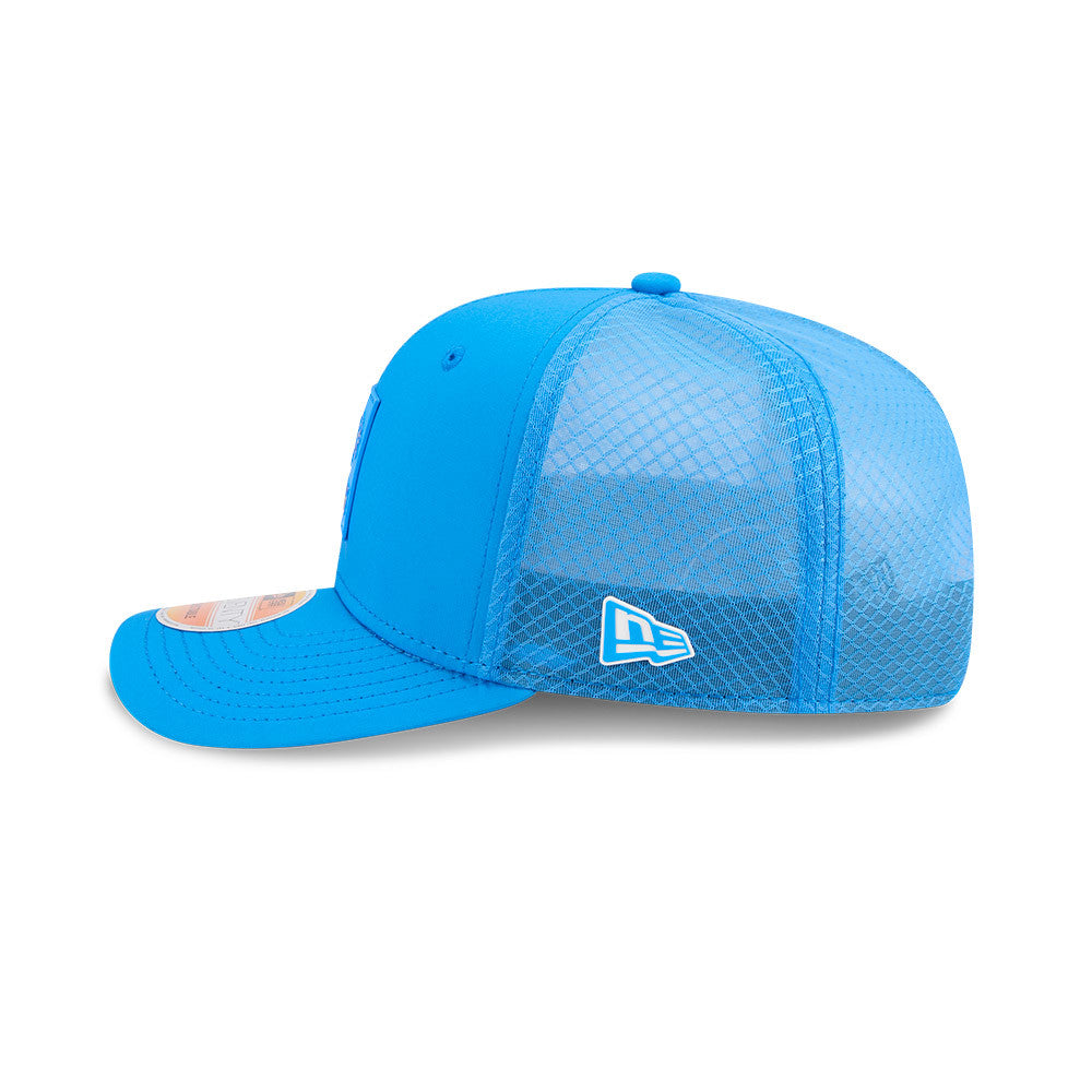 Men's Detroit Lions New Era Blue 2025 NFL Sideline Heat 9SEVENTY Adjustable Hat