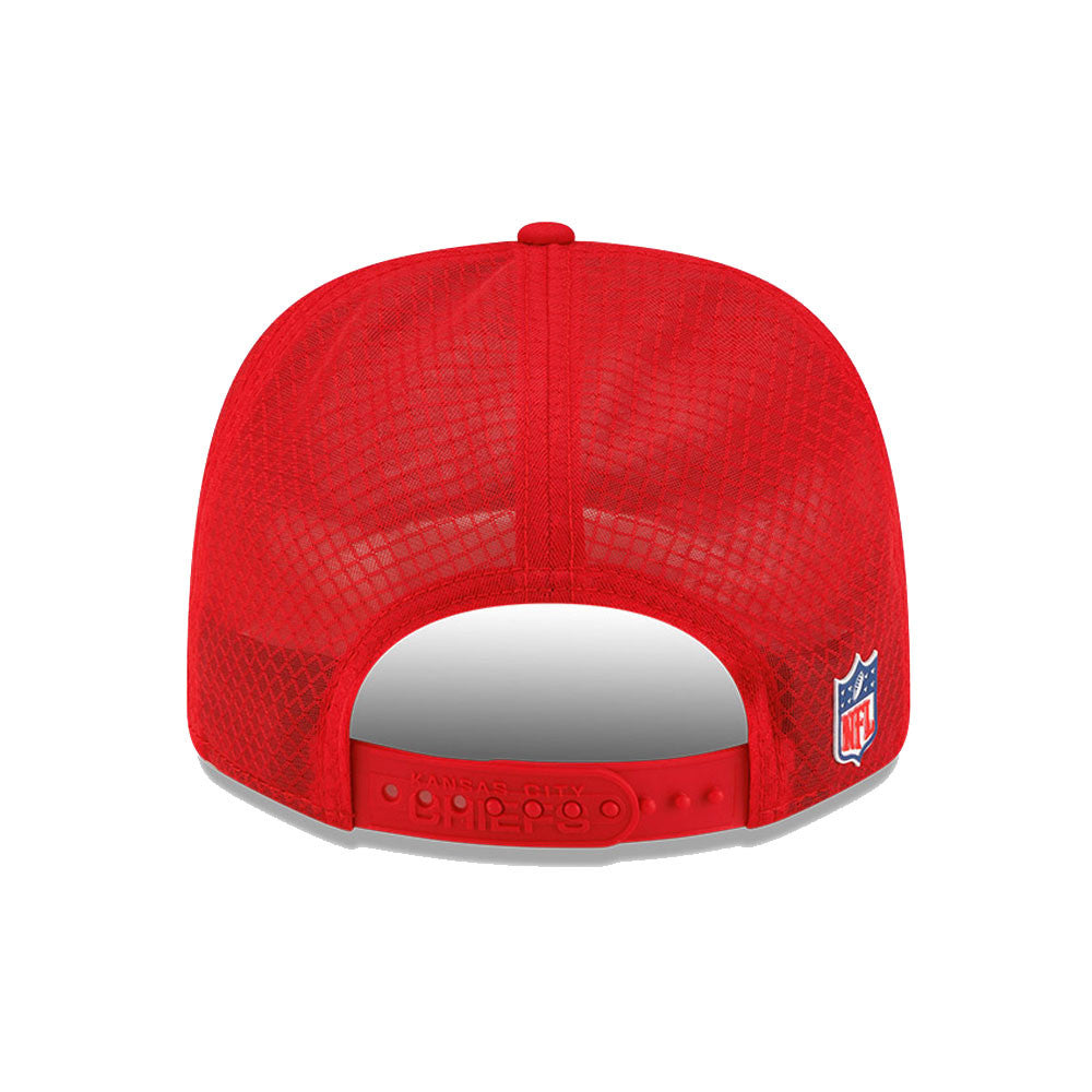 Men's Kansas City Chiefs New Era Red 2025 NFL Sideline Heat 9SEVENTY Adjustable Hat
