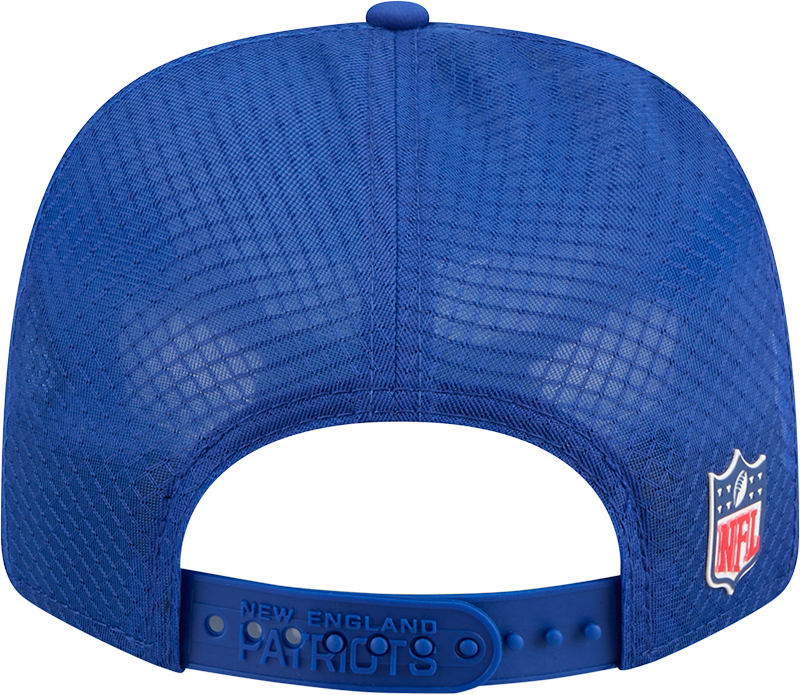 Men's New England Patriots New Era Royal 2025 Sideline 9SEVENTY Trucker Adjustable Hat