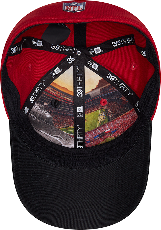 San Francisco 49ers New Era Red/Black 2026 NFL Draft 39THIRTY M-Crown Flex Hat