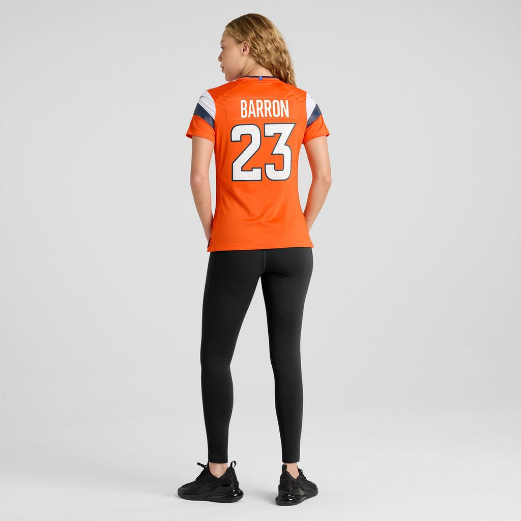 Jahdae Barron Denver Broncos Nike Women's Team Game Jersey -  Orange