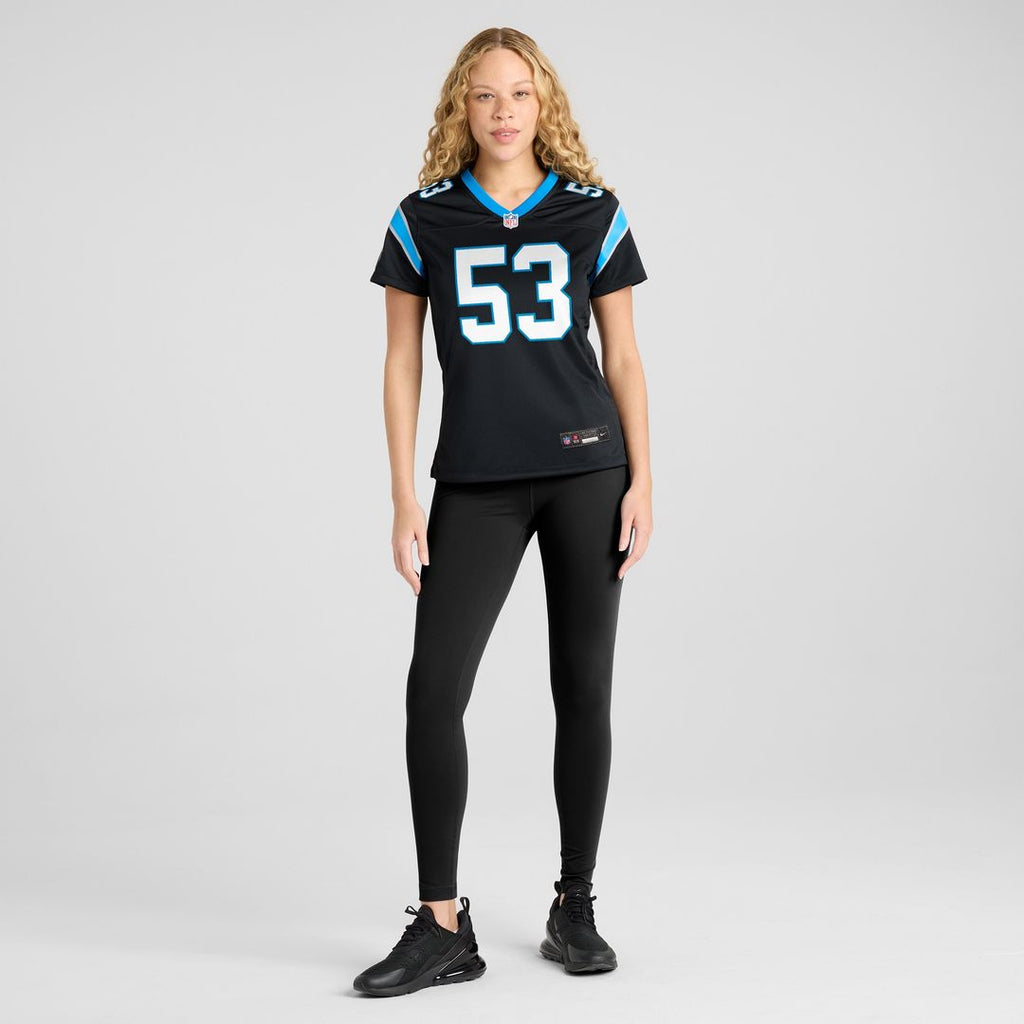 Claudin Cherelus Carolina Panthers Nike Women's Team Game Jersey -  Black