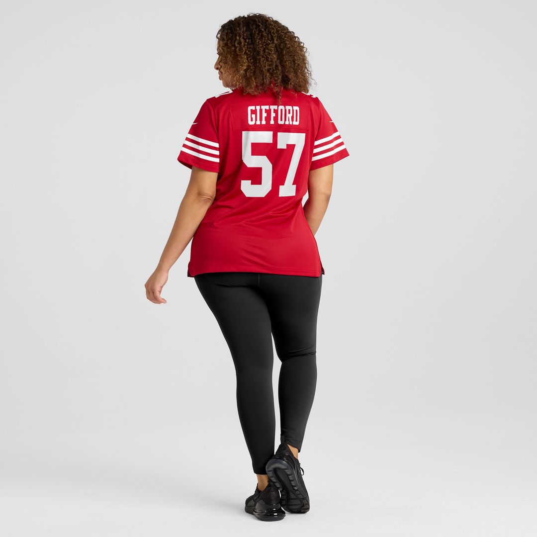 Luke Gifford San Francisco 49ers Nike Women's Team Game Jersey -  Scarlet