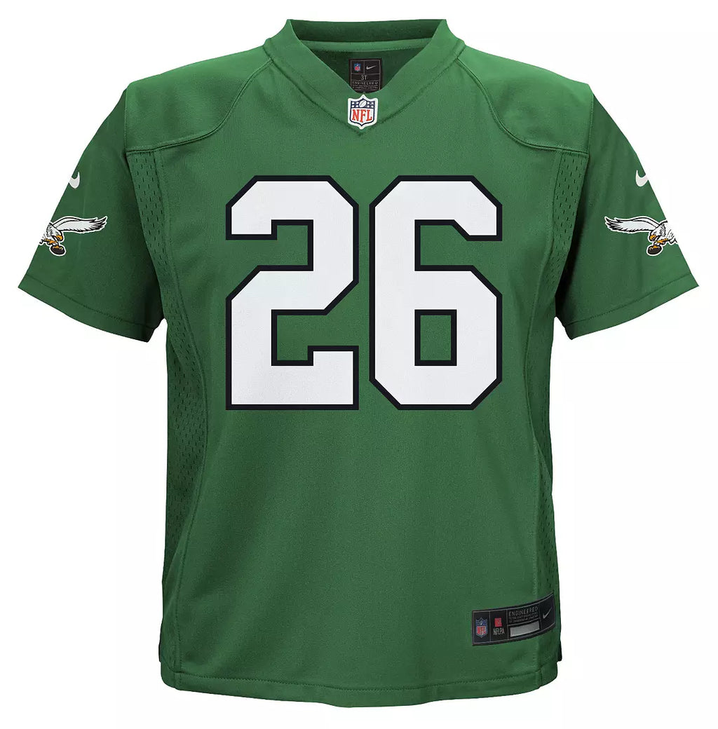 Kids Saquon Barkley Philadelphia Eagles Child Nike Kelly Green Replica Jersey