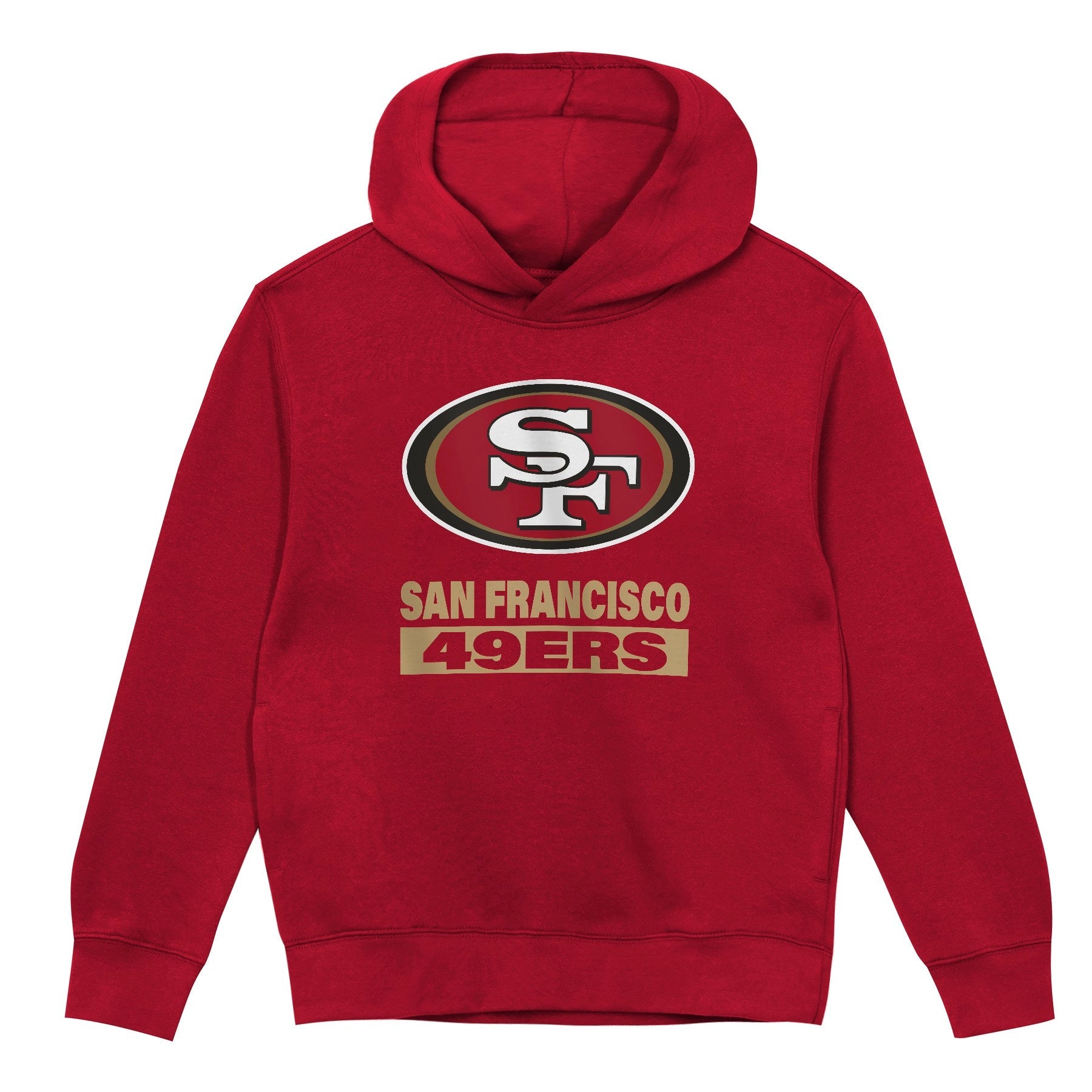 San Francisco 49ers Youth Back to Basics Red Hoodie