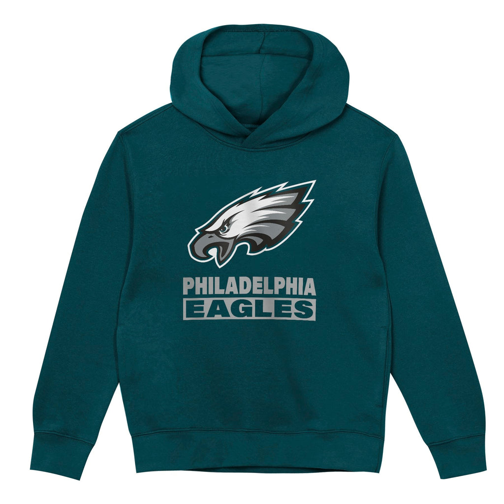 Philadelphia Eagles Youth Back to Basics Green Hoodie