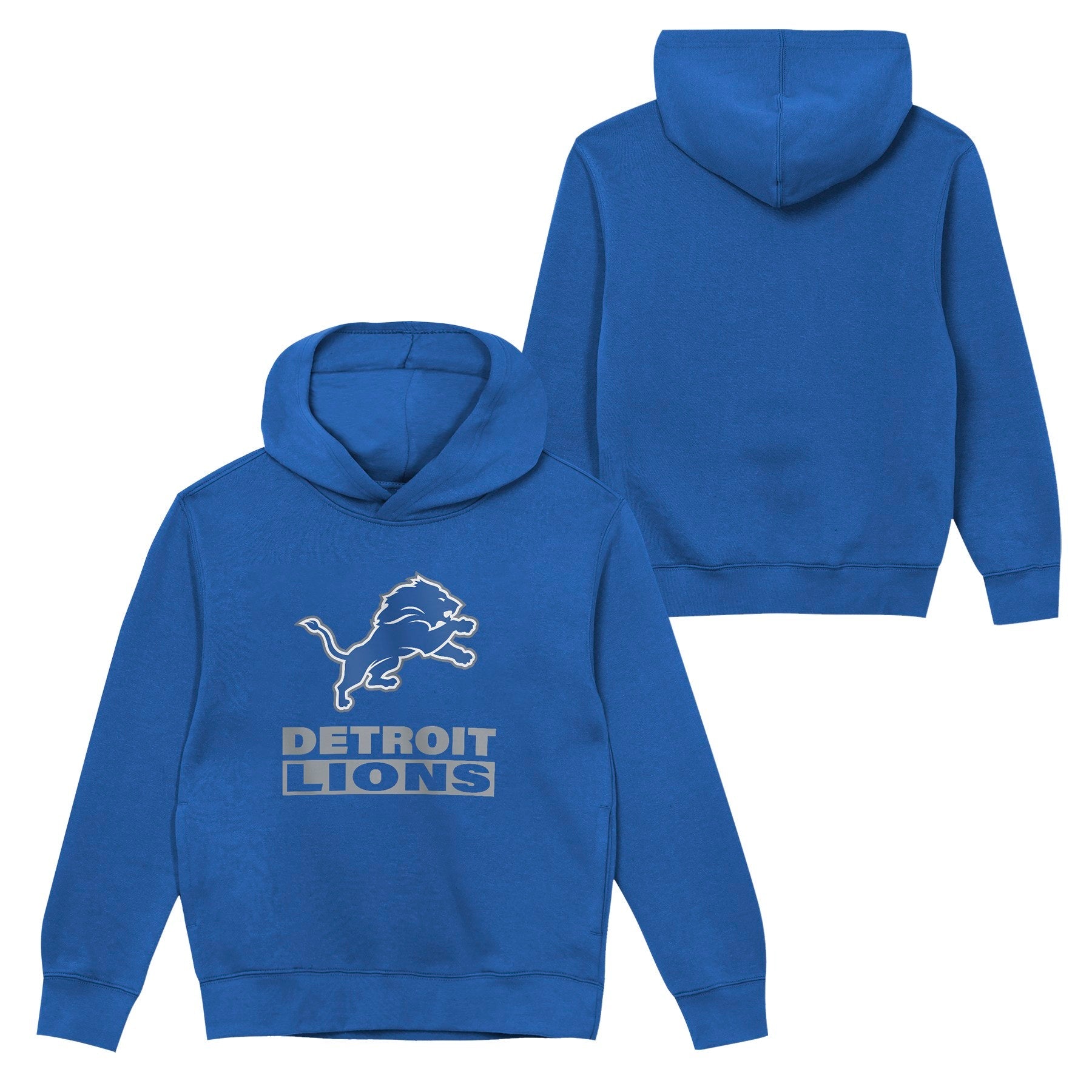 Detroit Lions Youth Back to Basics Blue Hoodie