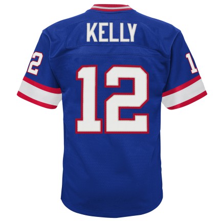 Youth Buffalo Bills Jim Kelly 1990 Mitchell & Ness Blue Retired Player Vintage Replica Jersey